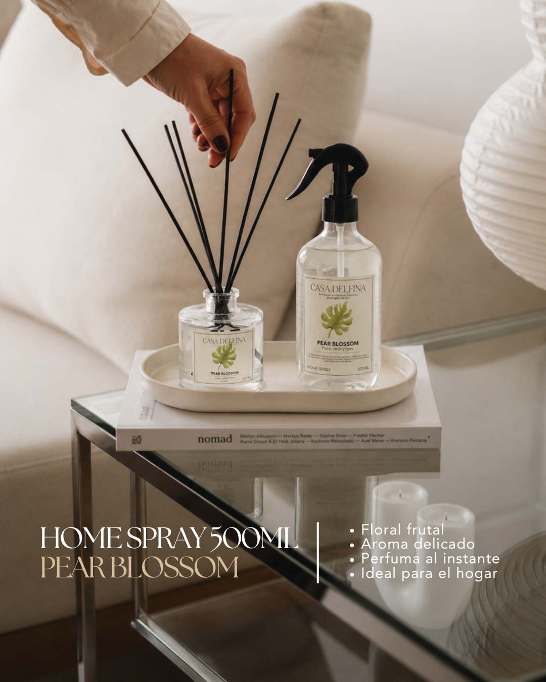 Home Spray Aromatizador de Ambiente Casa Delfina 500 ml Pear Blossom-2