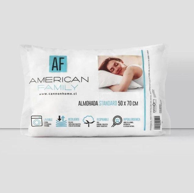 Almohadas Af Cannon Set De 2 50x 70 Cm Color Blanco-3