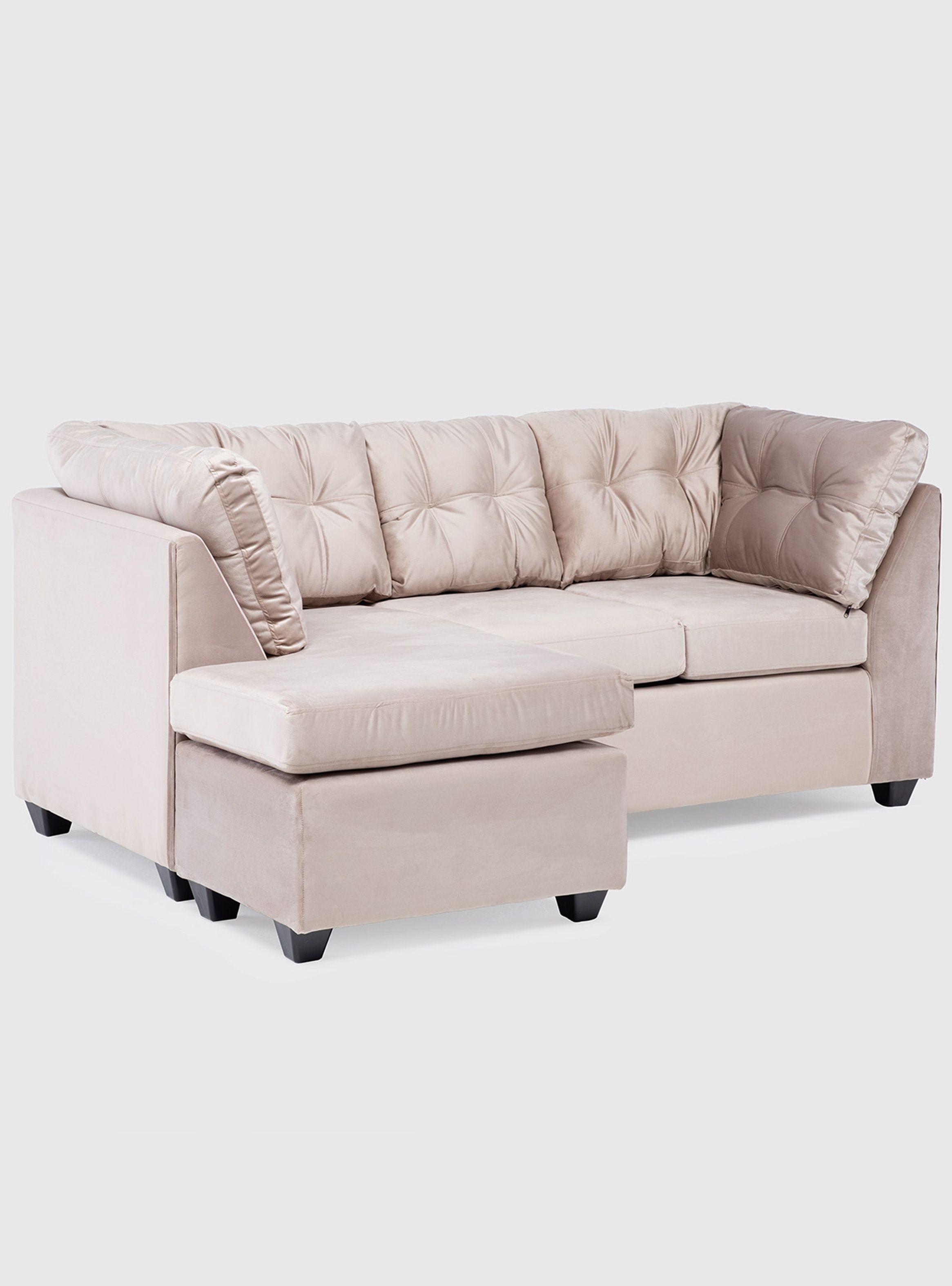 Seccional Bonsai Felpa Beige-2