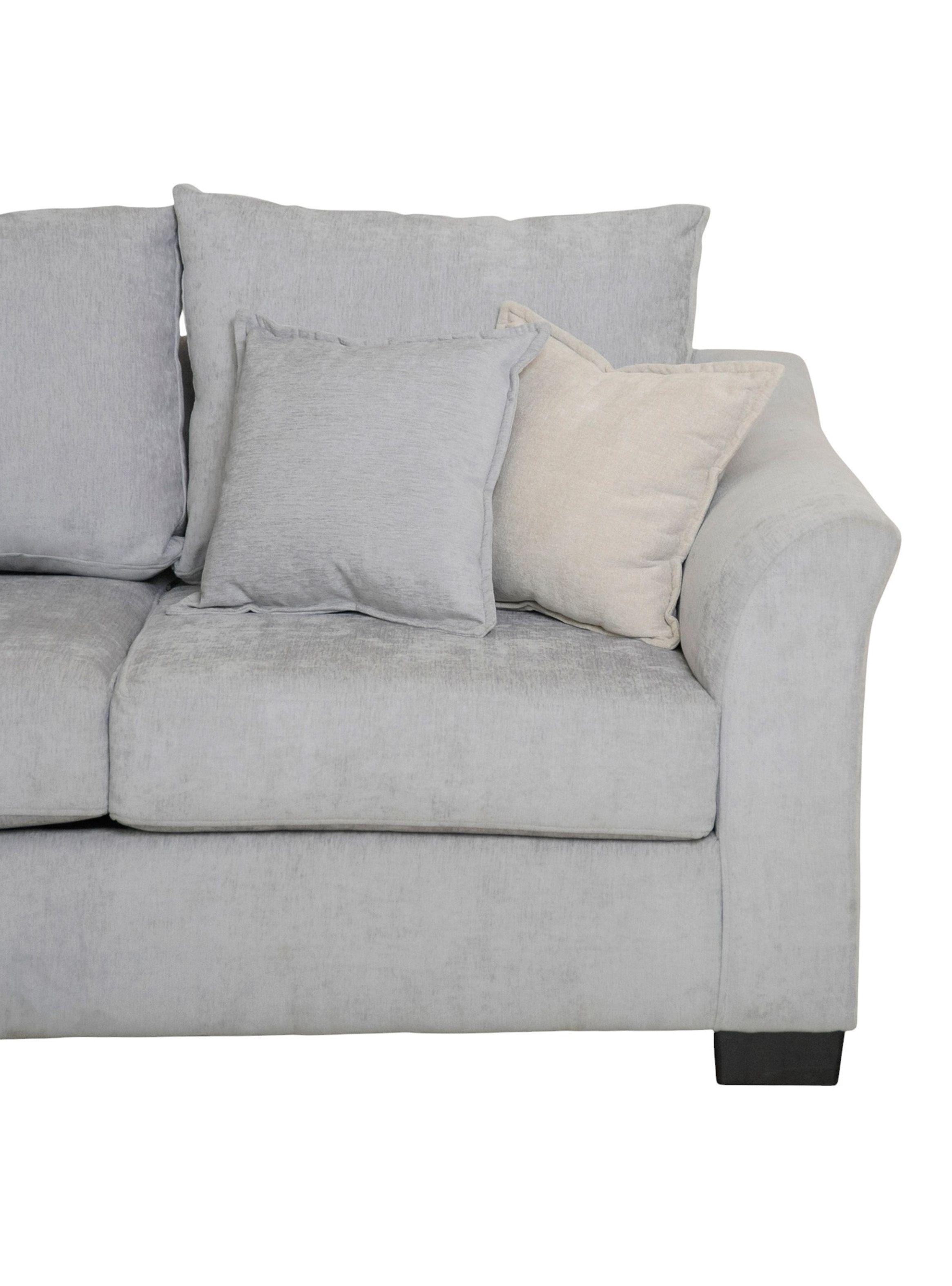 Seccional Bruselas Chenille Gris Claro - 3 Mod Izq-5