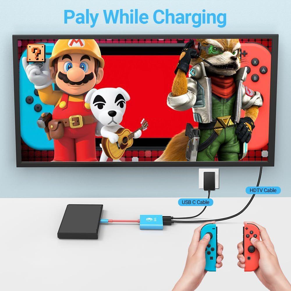 Hub Dock Adaptador USB-C Hdmi 3 en 1 Compatible Con N. Switch-4