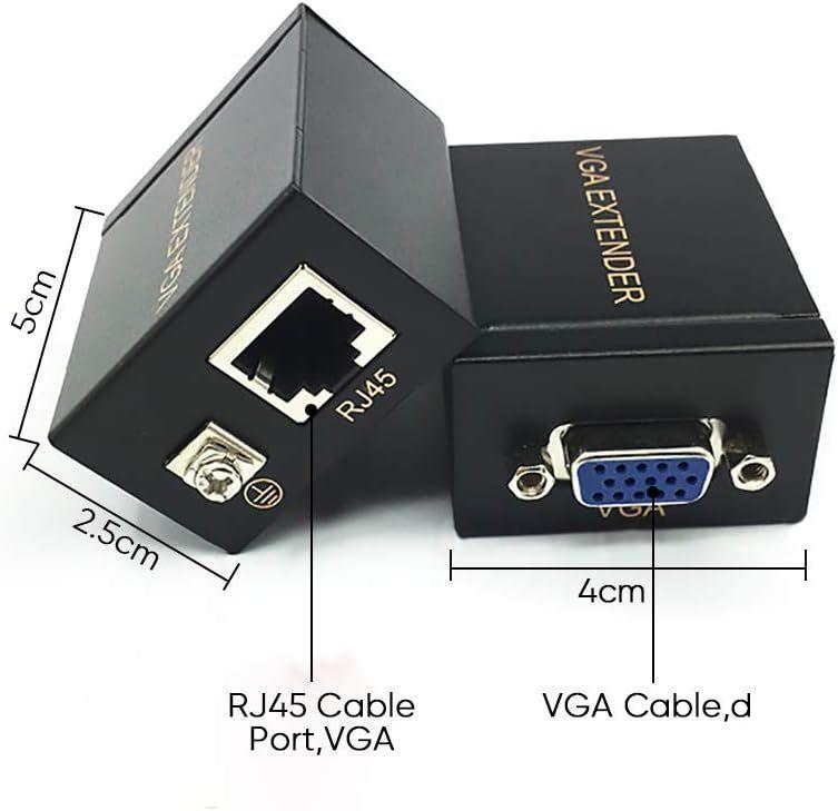 Extensor Extension Video Vga A Rj45 60 M Full Hd 1080p-5