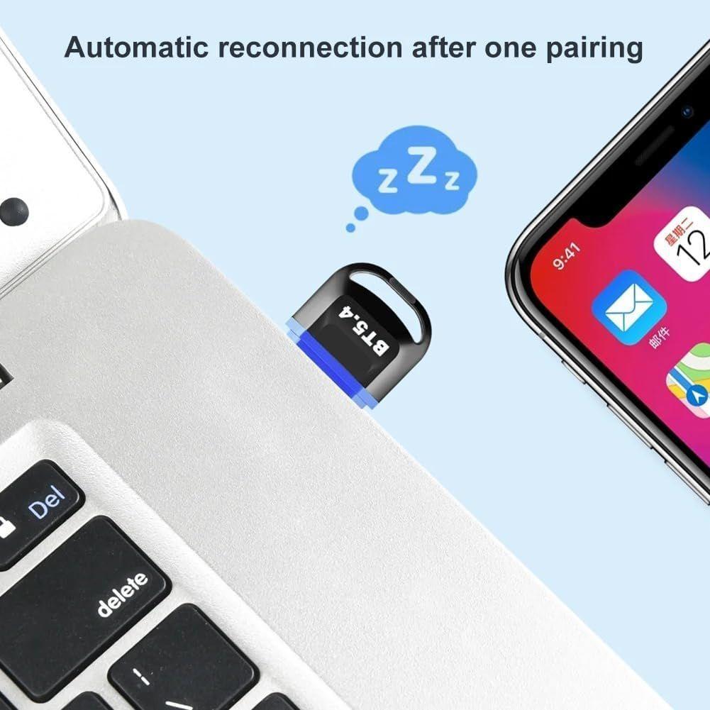 Adaptador Receptor Transmisor Bluetooth 5.4 USB Notebook PC-2