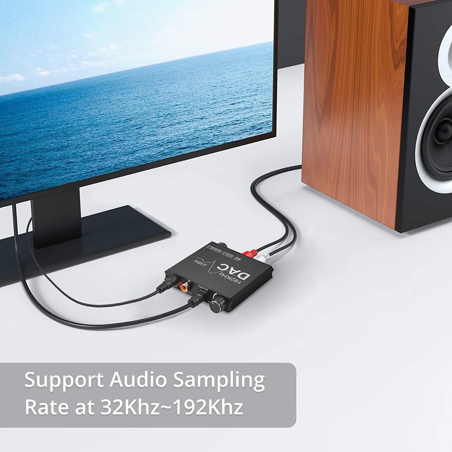 Convertidor Audio Digital A Analogico Con Control de Bajo y Volumen-2