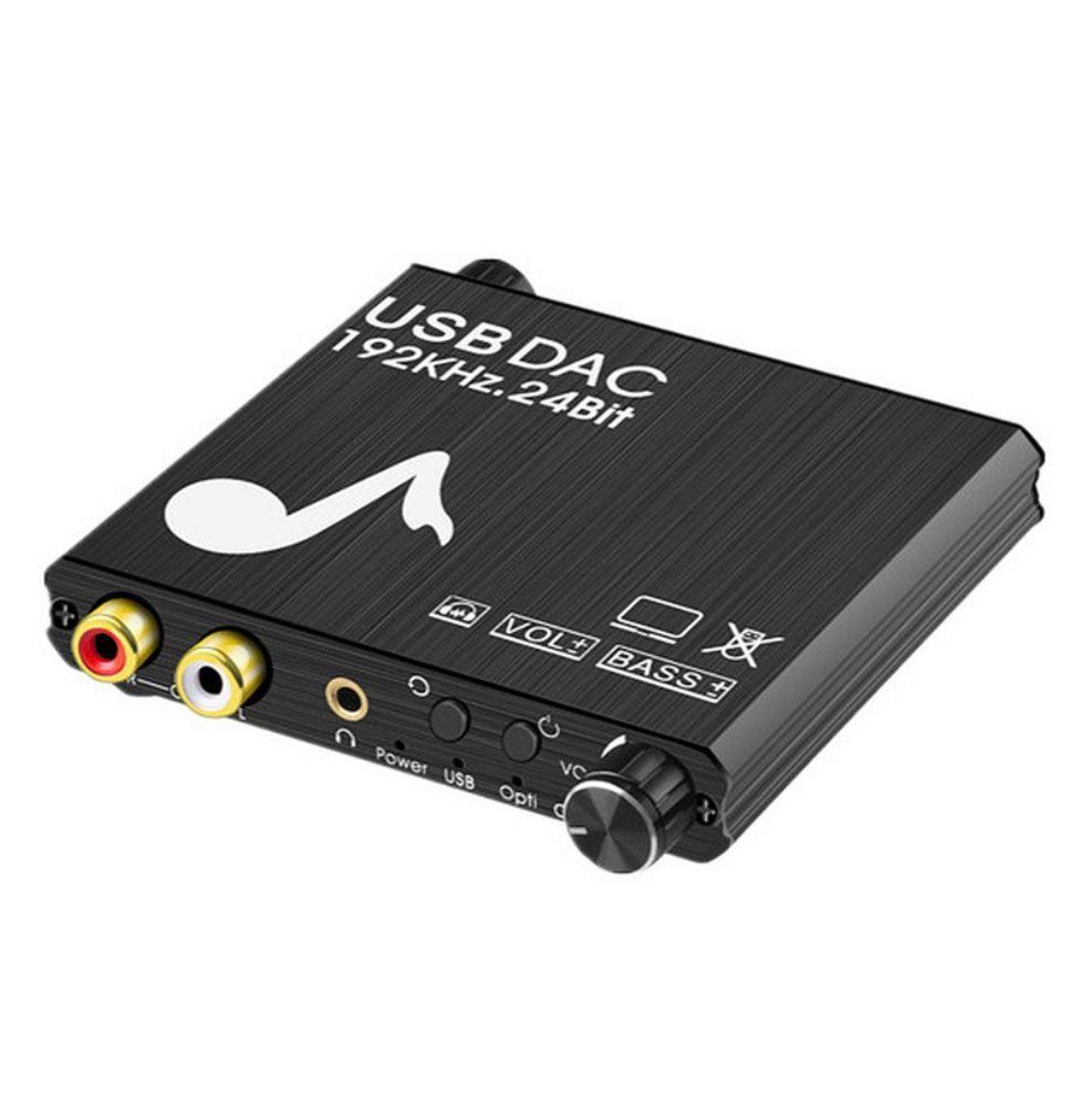 Convertidor Audio Digital A Analogico Con Control de Bajo y Volumen-4