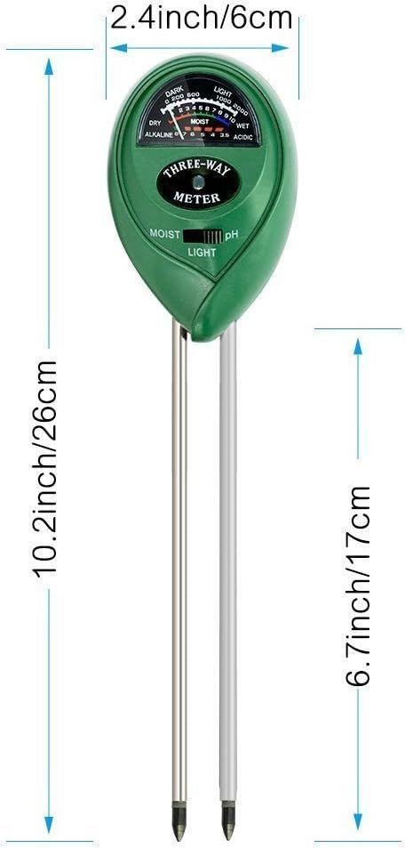Medidor Humedad Ph Suelo 3en1 Plantas Jardin No Usa Bateria-2