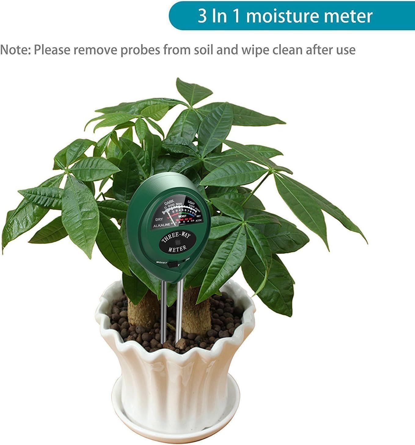 Medidor Humedad Ph Suelo 3en1 Plantas Jardin No Usa Bateria-7