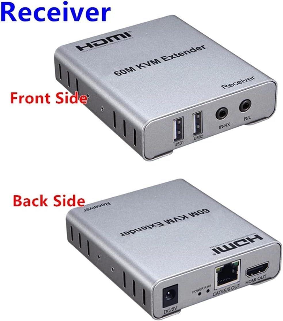Extensor Extension Kvm Video Compatible Con Hdmi Rj45 60m-4