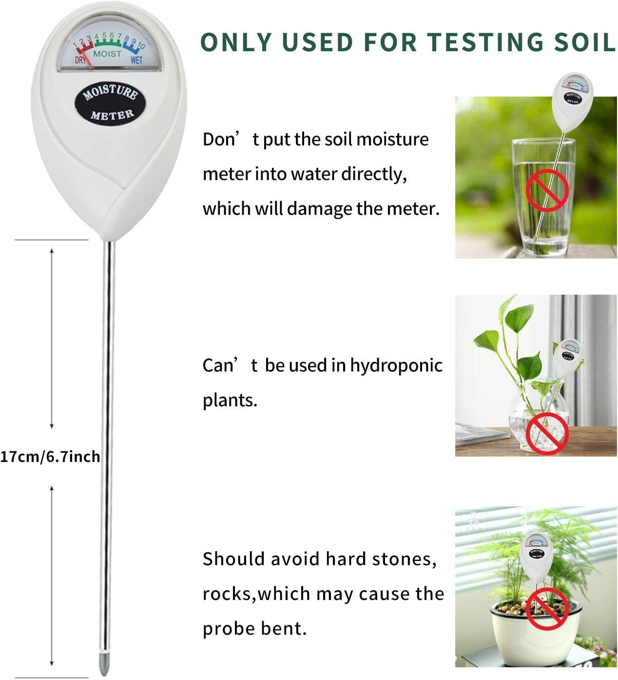 Medidor Humedad Suelo Para Plantas Jardin No Usa Bateria-4