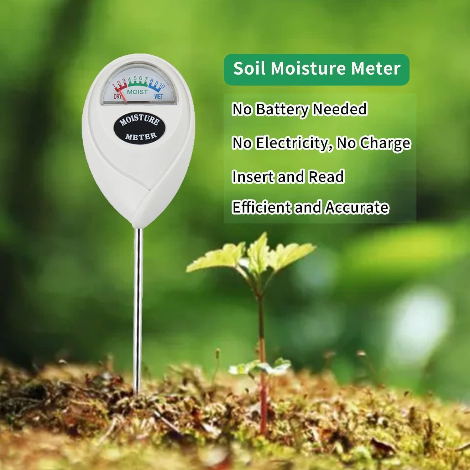 Medidor Humedad Suelo Para Plantas Jardin No Usa Bateria-5