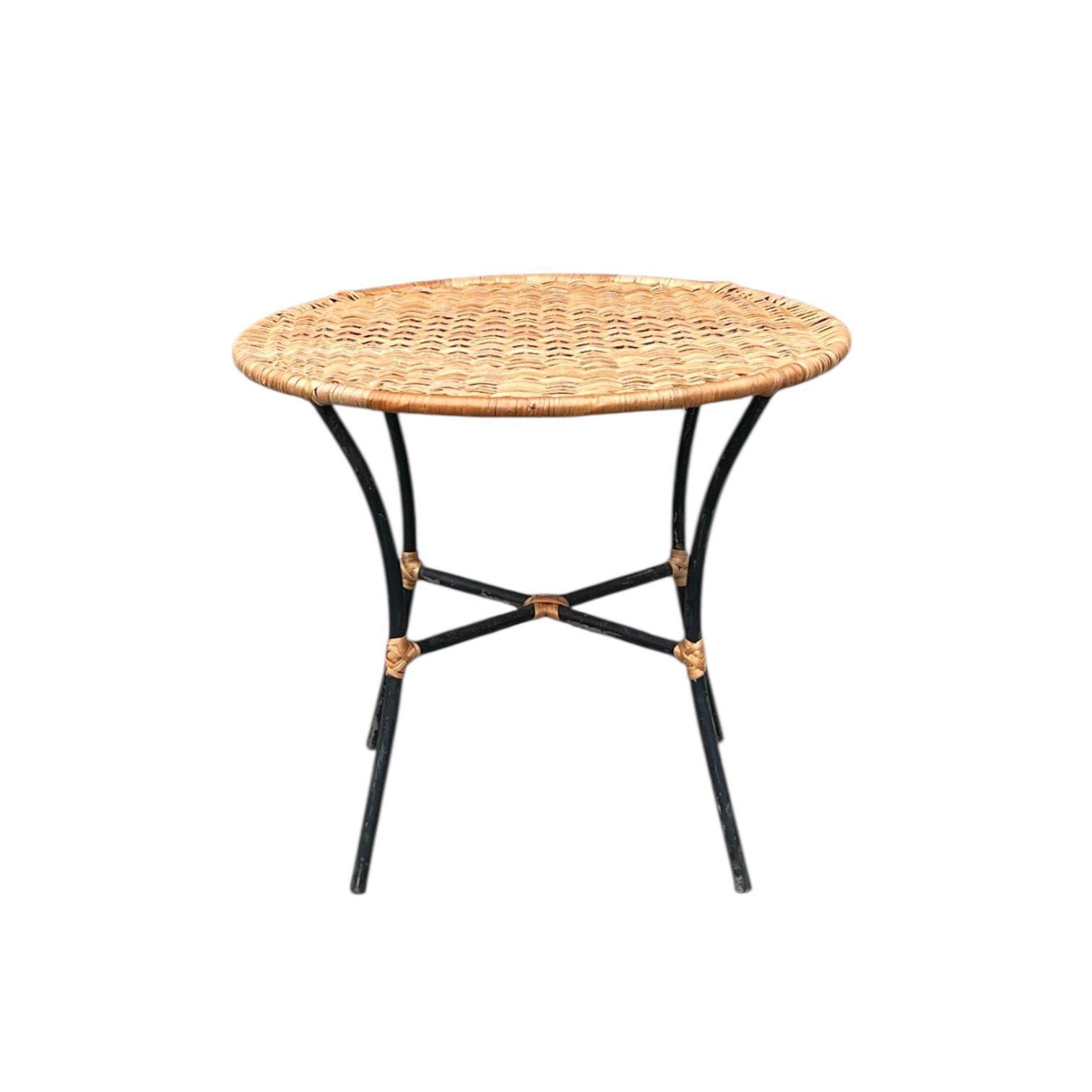 Mesa de centro- Mimbre cocido-0