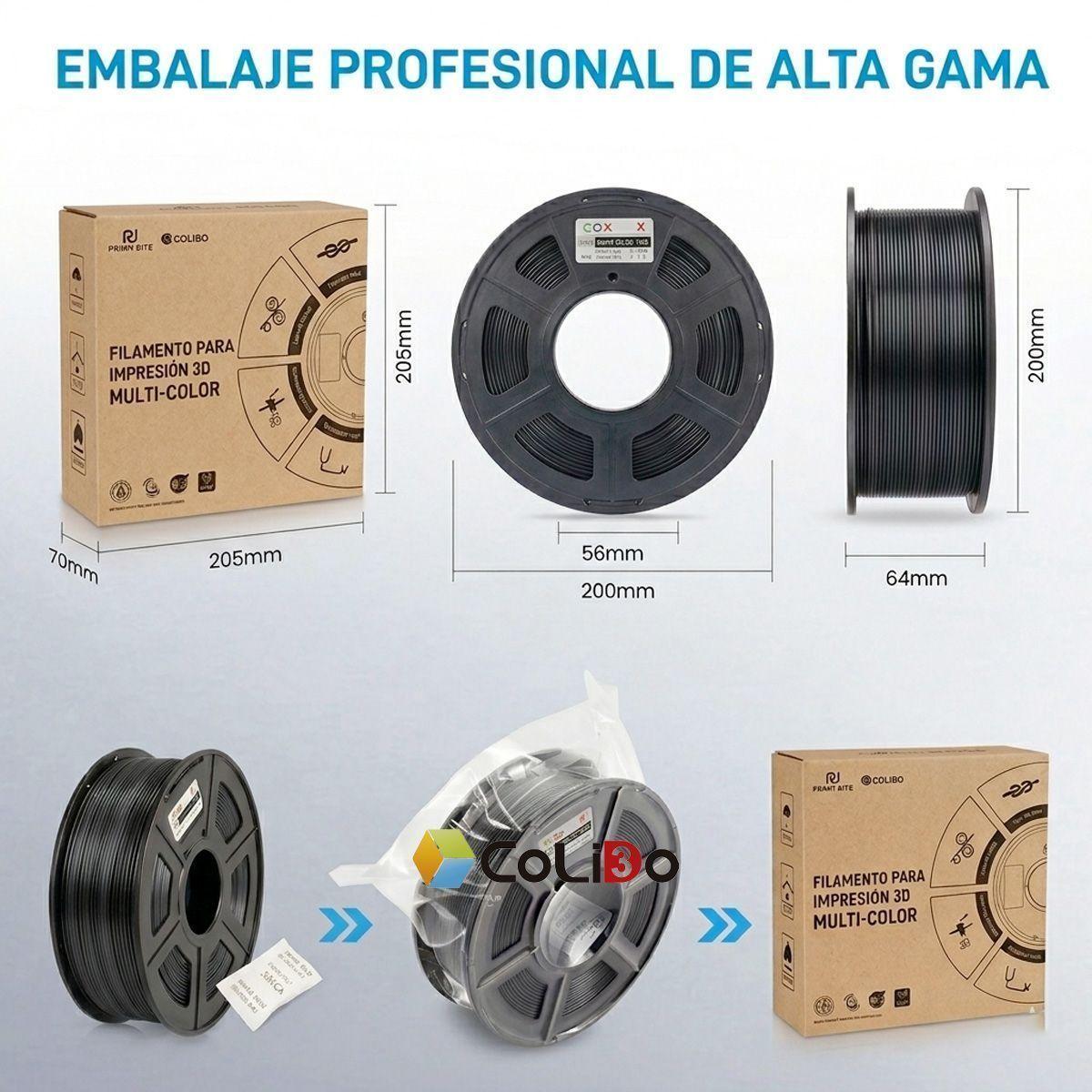 FILAMENTO PEGT COLOR BLANCO 1.75MM 3D-7
