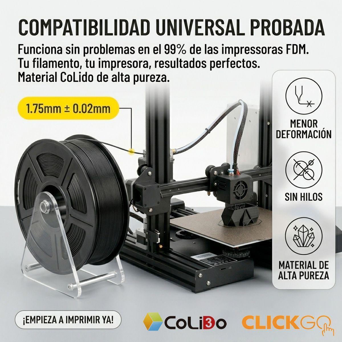 FILAMENTO PLA COLOR NATURAL 1.75MM 3D-2