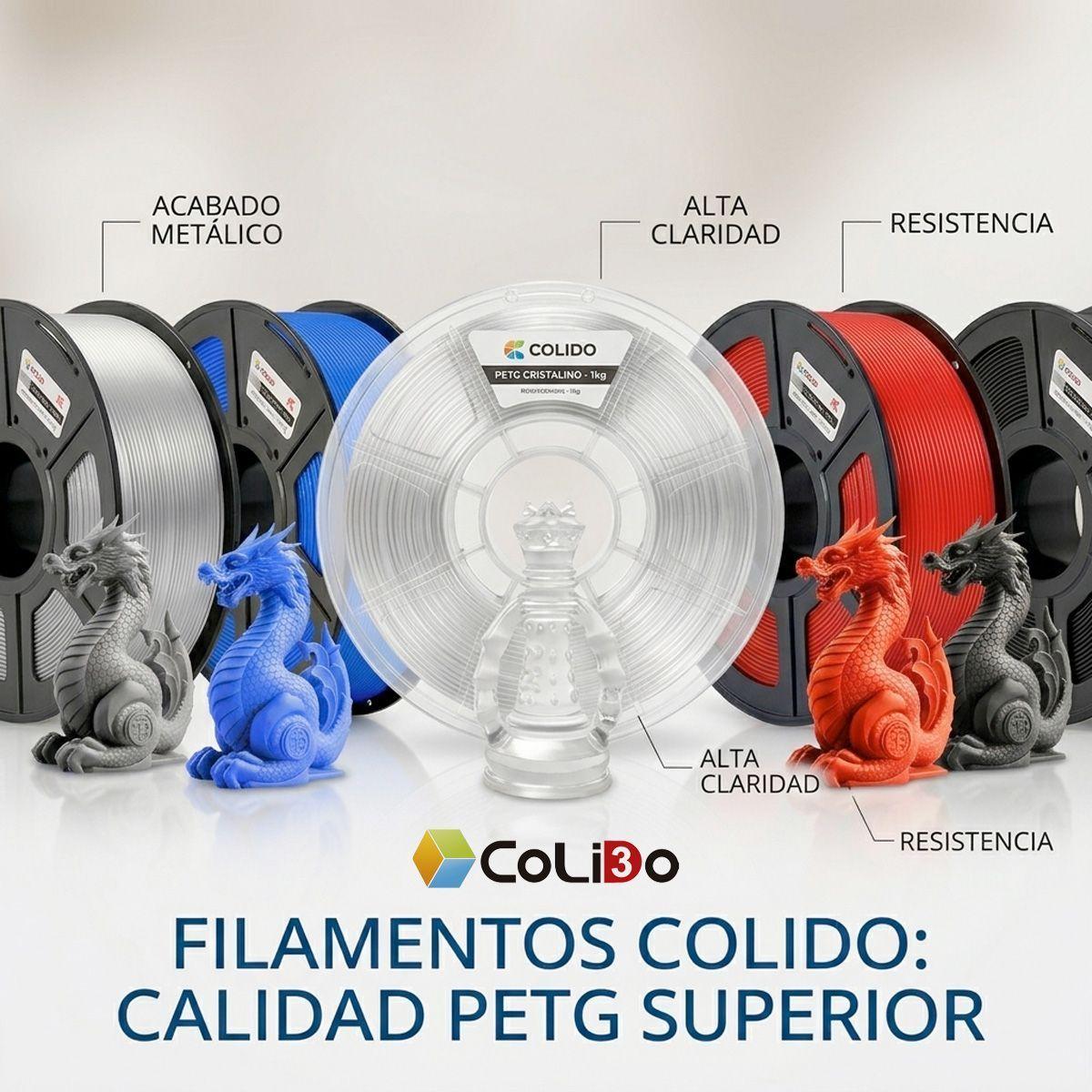 FILAMENTO PEGT COLOR AZUL 1.75MM 3D MARCA COLIDO-9