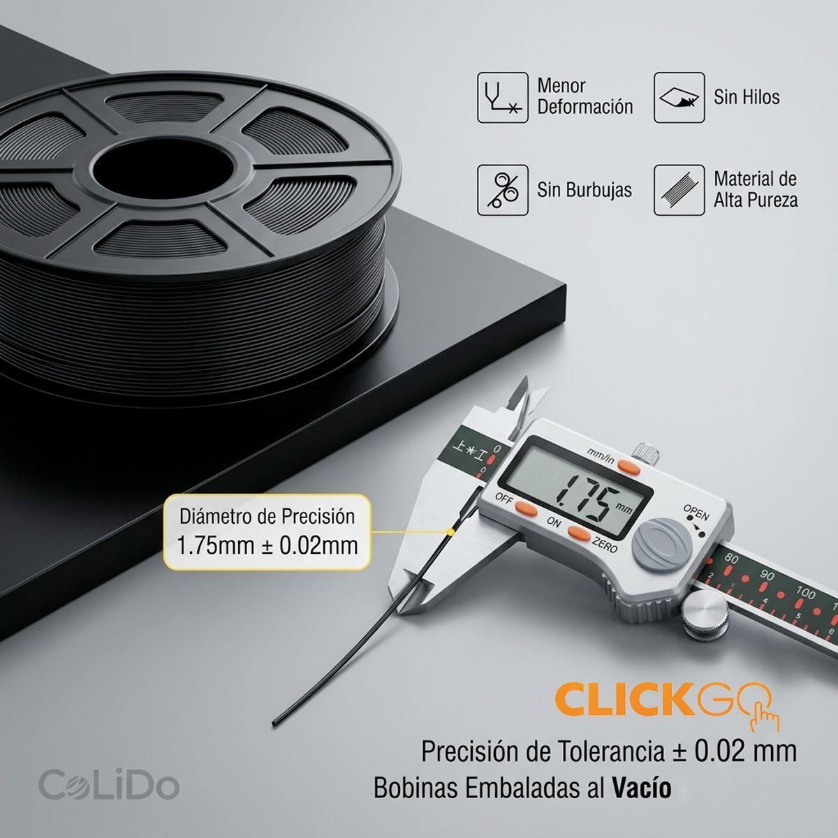 FILAMENTO PLA BLANCO 1 75MM 3D MARCA COLIDO-4