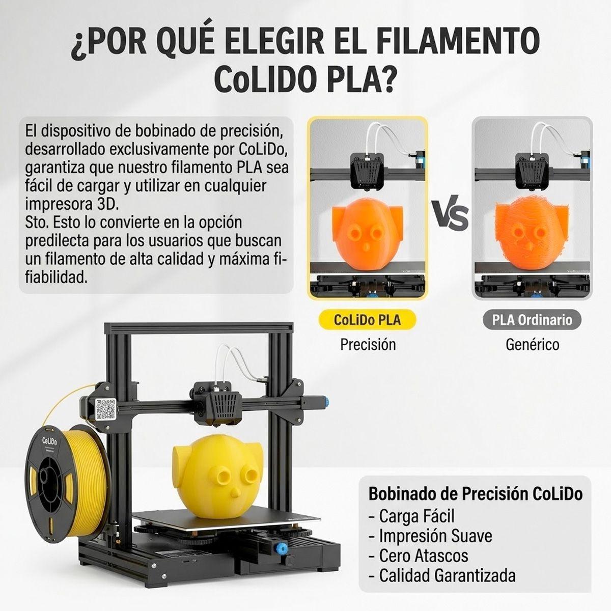 FILAMENTO PLA BLANCO 1 75MM 3D MARCA COLIDO-8