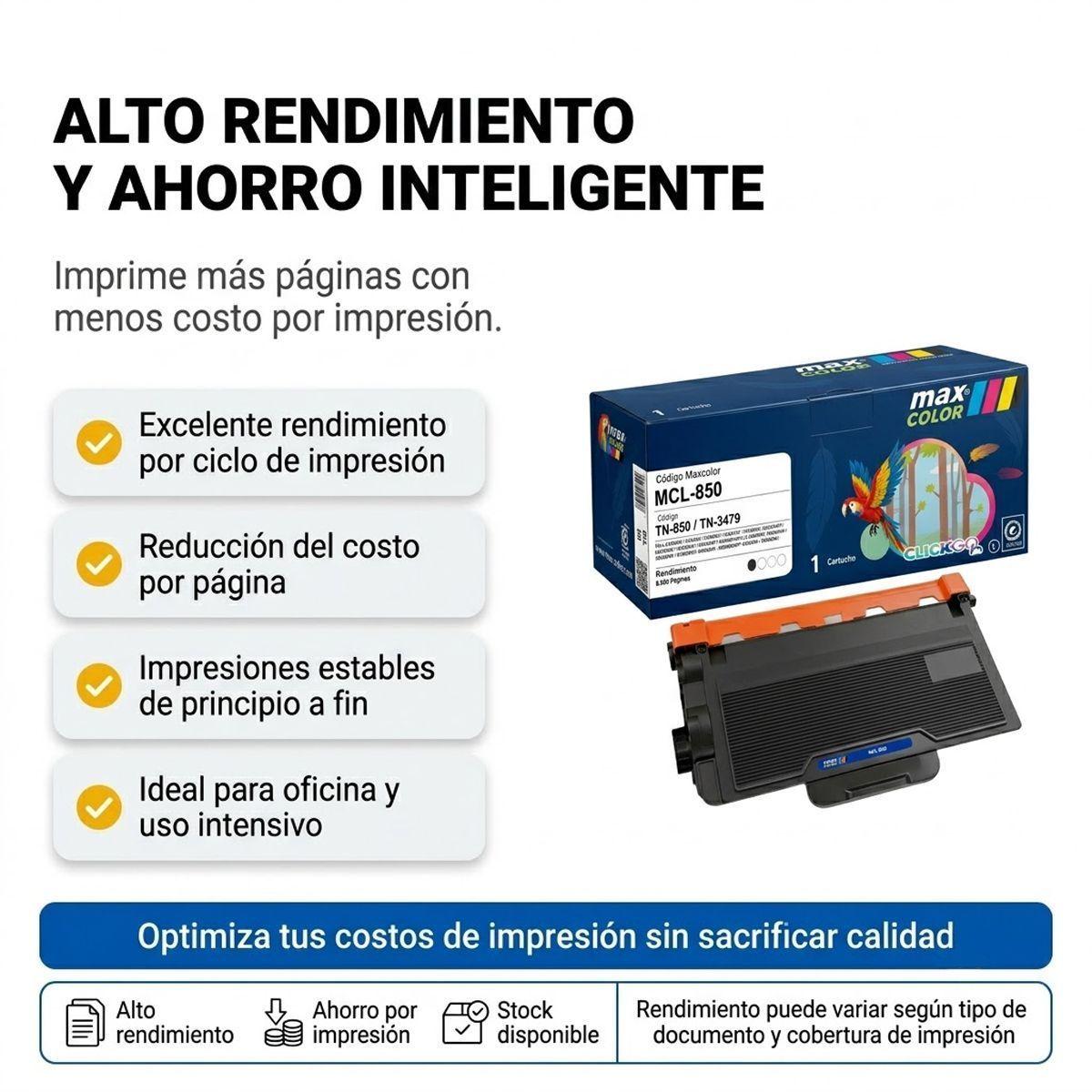 Toner TN850 TN3449 Alternativo HL L6200DW MFC L6900DW-3