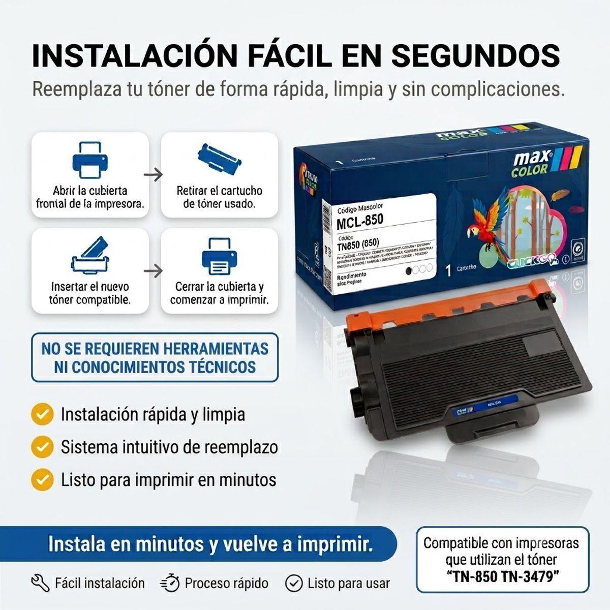 Toner TN850 TN3449 Alternativo HL L6200DW MFC L6900DW-4
