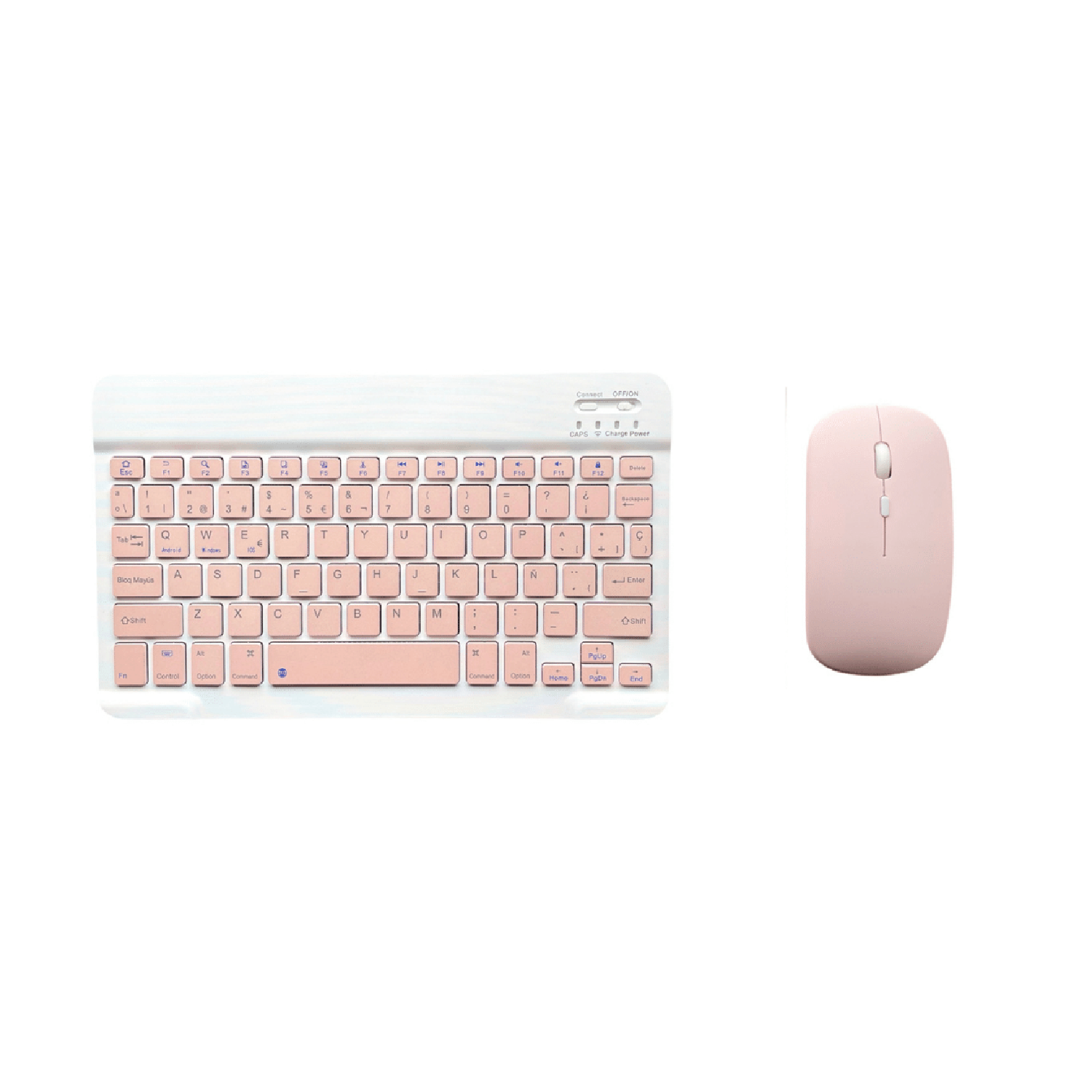 Kit Mouse y Teclado Bluetooth Recargables Idioma Español-0