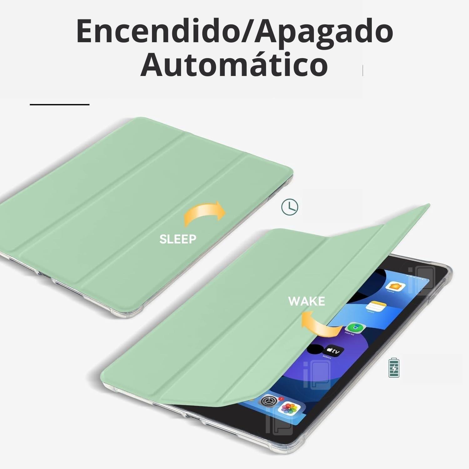 Funda Para iPad Mini 4 y 5 7.9 Ranura Pen Y Atrás Traslúcida-2