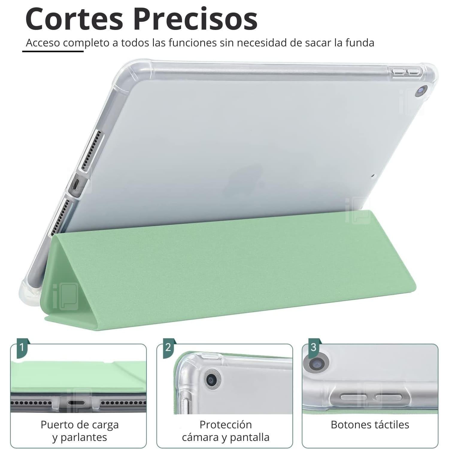 Funda Para iPad Mini 4 y 5 7.9 Ranura Pen Y Atrás Traslúcida-3