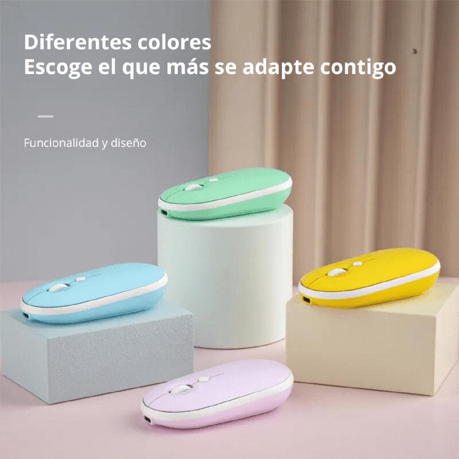 Kit Mouse Y Teclado Bluetooth Triple Conexión Español iPad/Pc/Cel-6