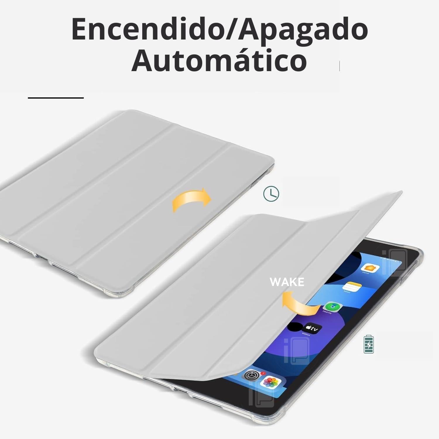 Funda Para iPad Air 3 (10.5) Ranura Lápiz Y Atrás Traslúcida-2