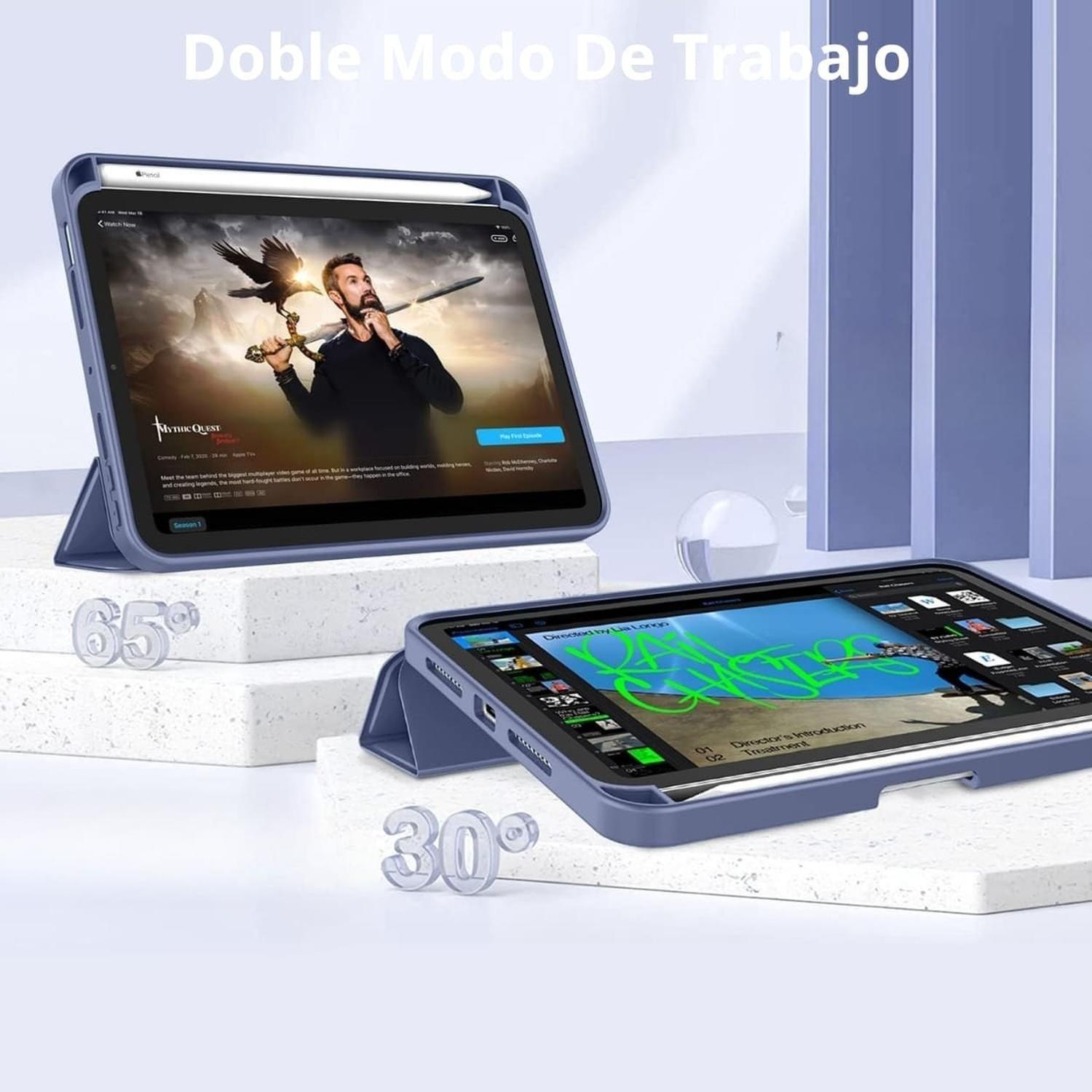 Funda Para iPad Mini 6 Generación (8.3") Ranura Carga Magnética-2