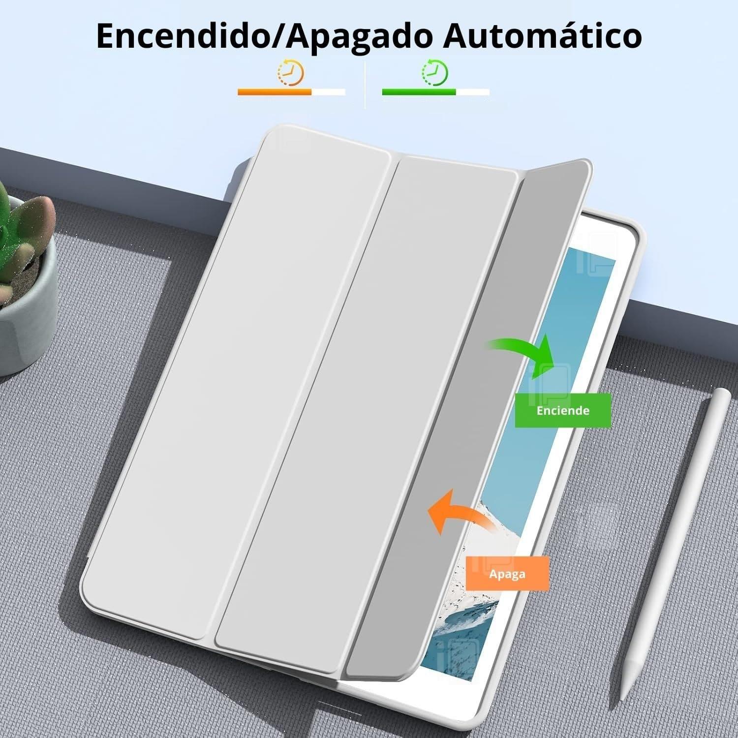Funda Para iPad 7 y 8 Generación (10.2") Con Ranura Lápiz-2