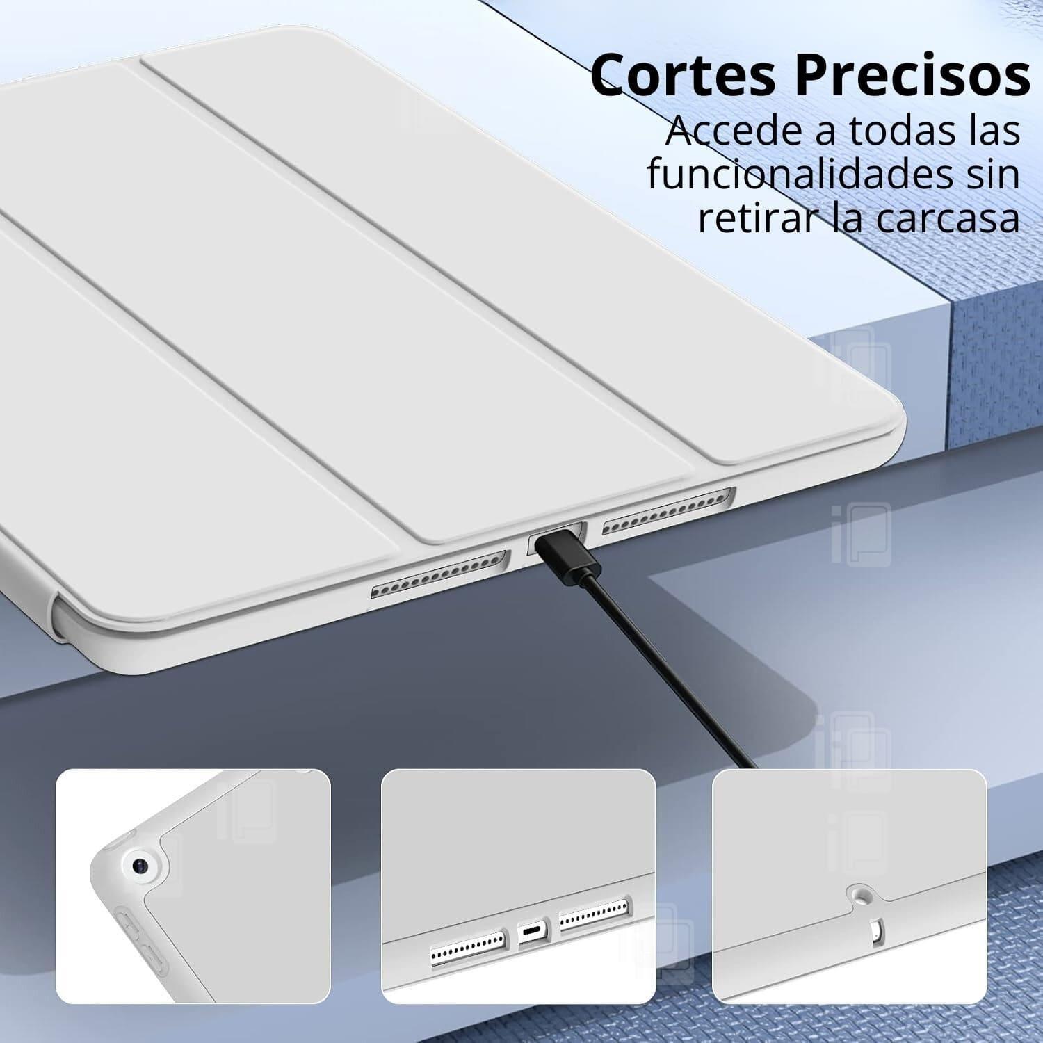 Funda Para iPad 7 y 8 Generación (10.2") Con Ranura Lápiz-4