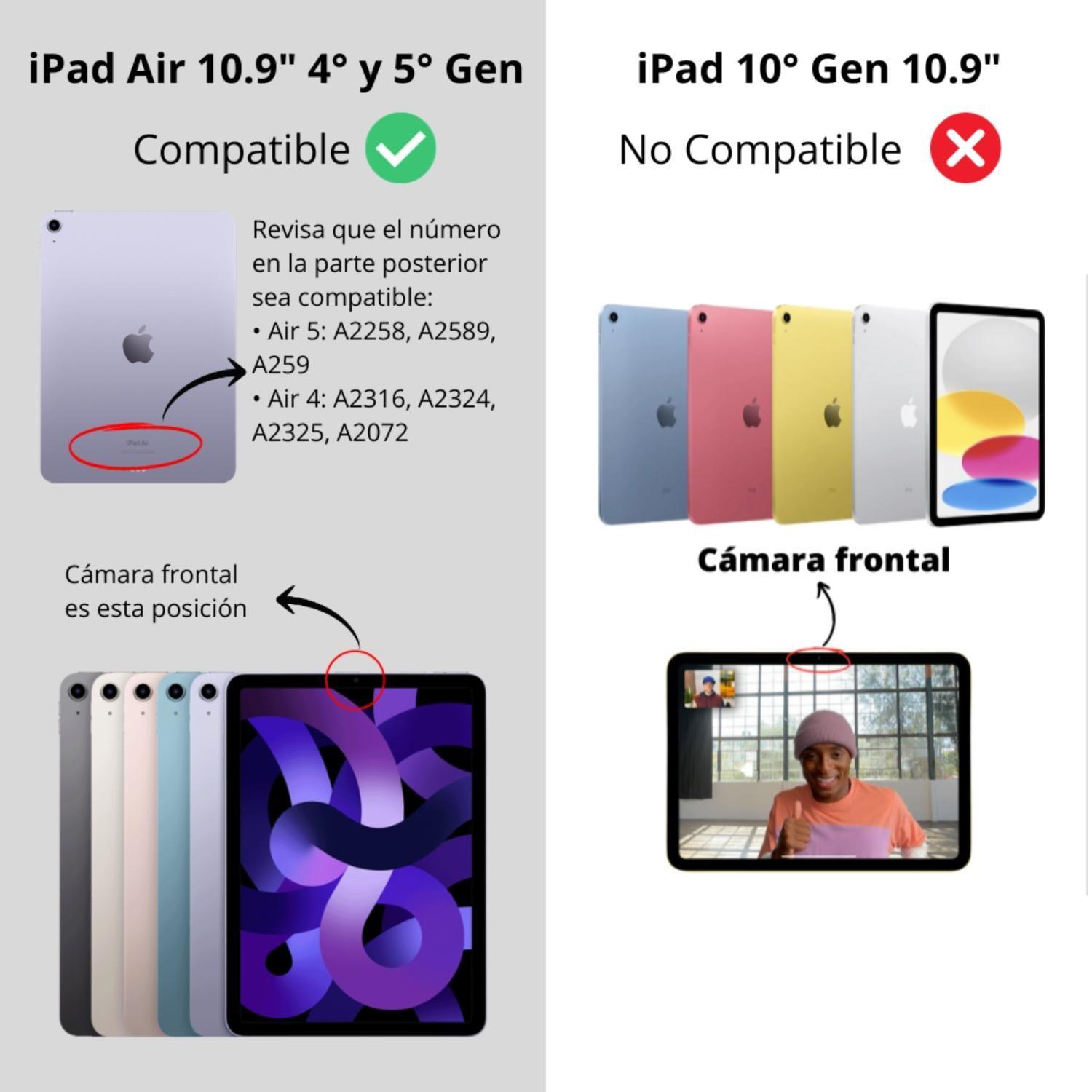 Funda Teclado Para iPad Air 10.9 (4 y 5) Ranura Lápiz Carga-3