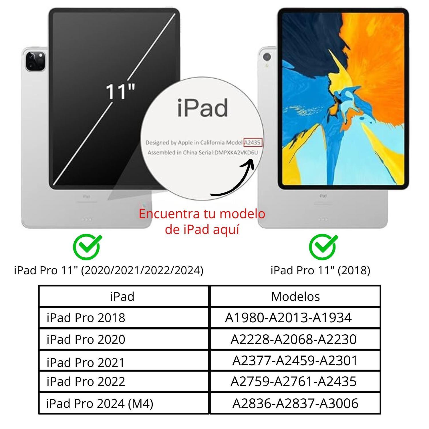 Funda Para iPad Pro 11 (1 y 2 Gen.) Ranura Lápiz Para Carga-5
