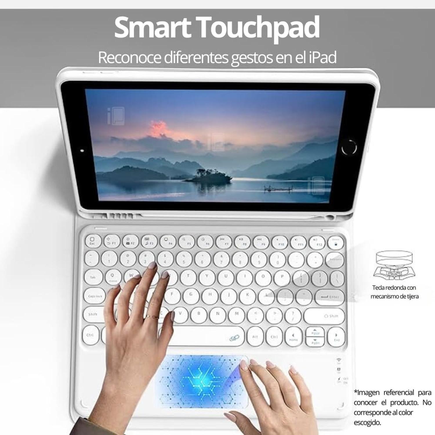 Funda Teclado Touchpad Para iPad 9.7 (5/6) Español-3