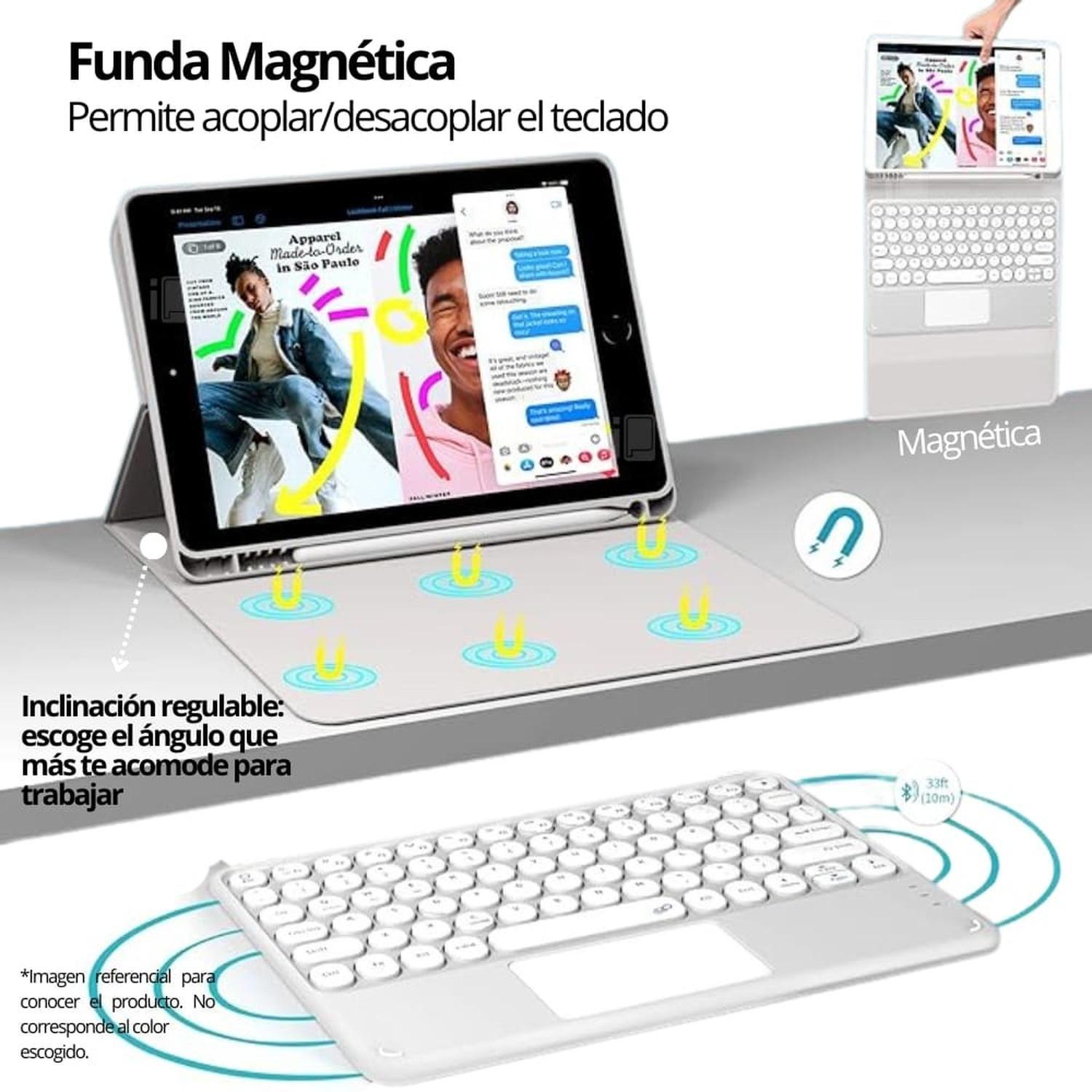 Funda Teclado Touchpad Para iPad 9.7 (5/6) Español-4