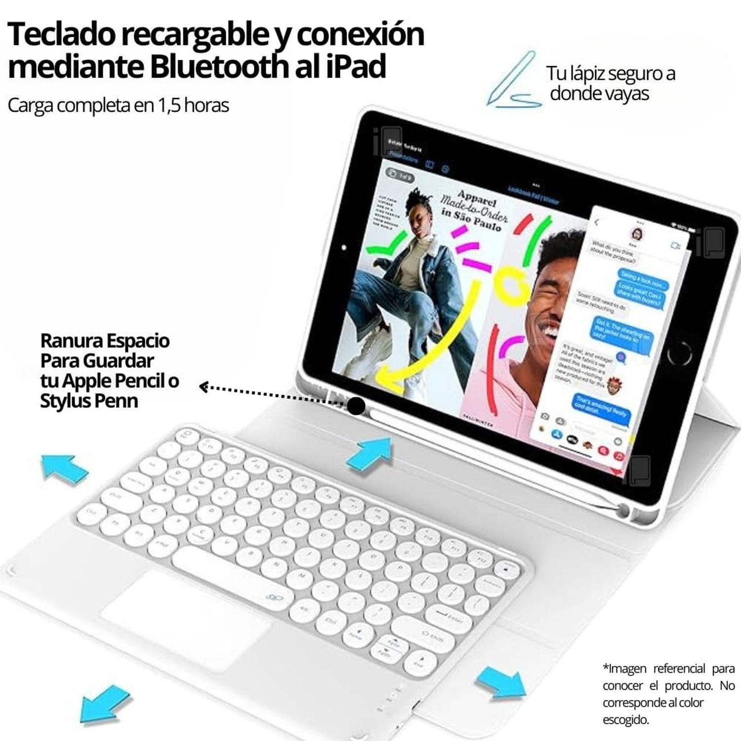 Funda Teclado Touchpad Para iPad 9.7 (5/6) Español-5