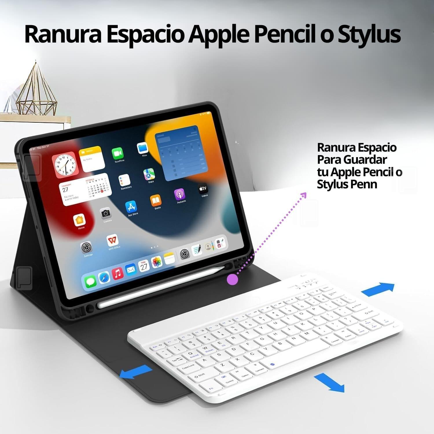 Funda Teclado iPad 11 Generación (11”) Ranura Lápiz Español-2