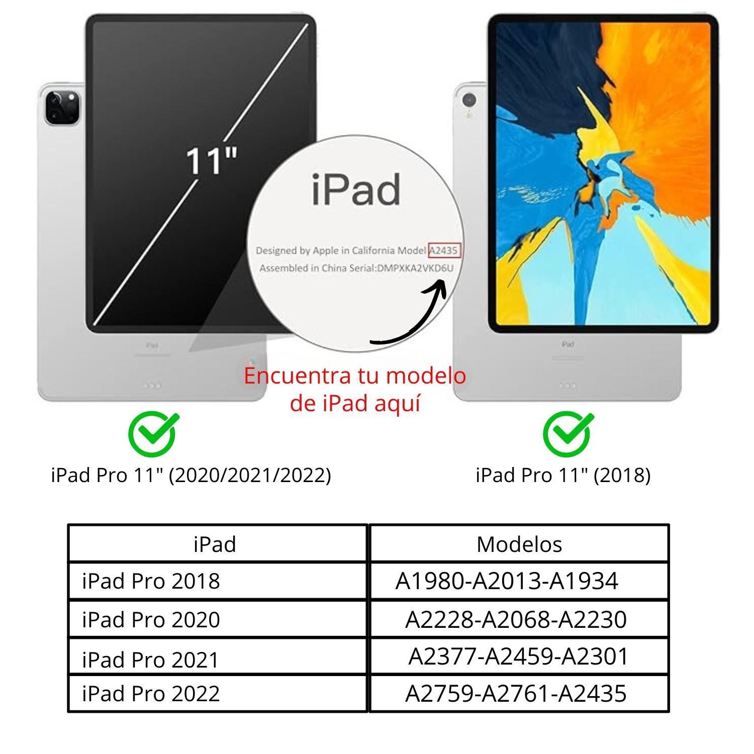 Funda Teclado Para iPad Pro 11 Procesador M1/M2 Ranura Lápiz-6