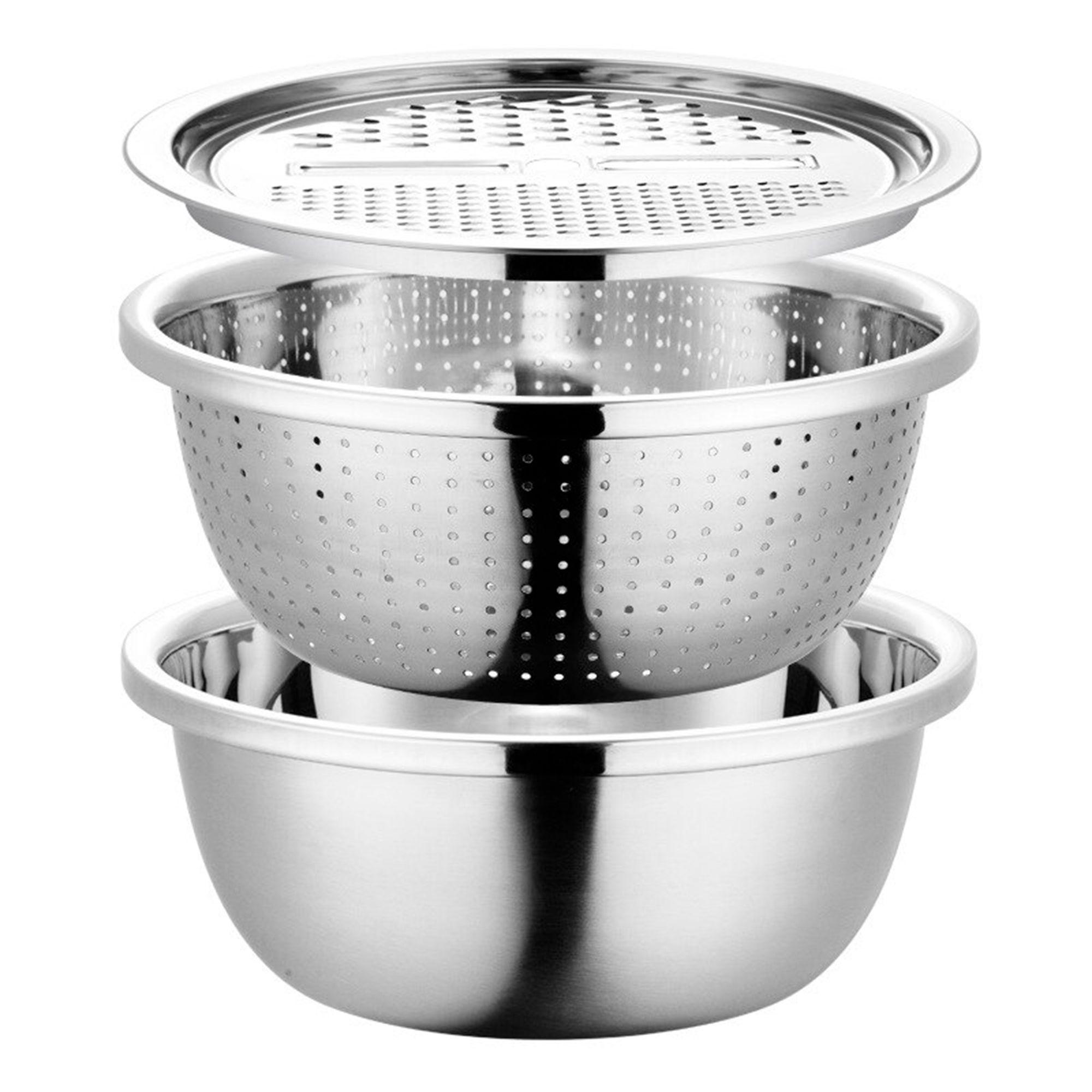 Colador + Rallador acero inoxidabe-0