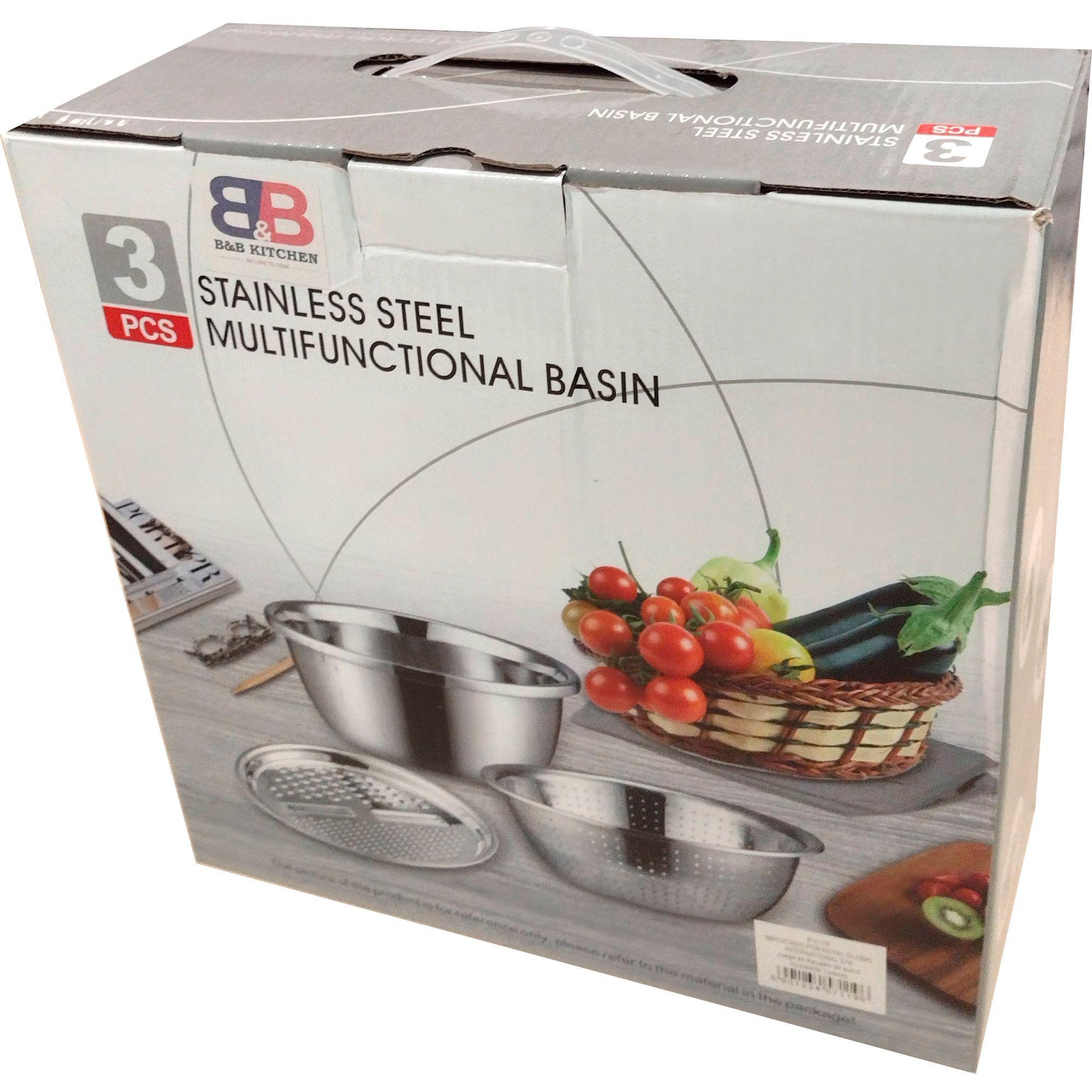 Colador + Rallador acero inoxidabe-3