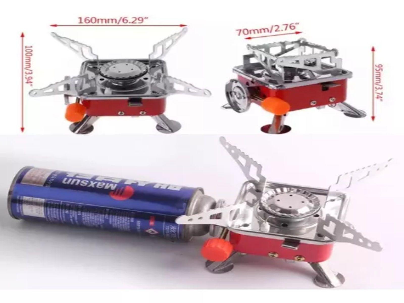 Mini Cocina Gas portátil para acampar al aire libre-3