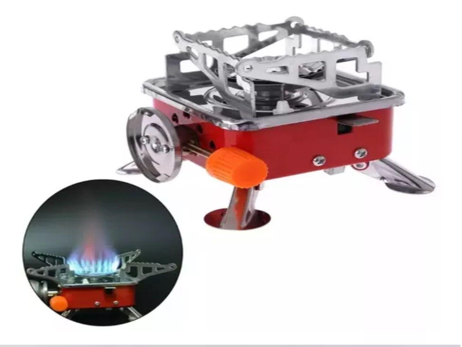 Mini Cocina Gas portátil para acampar al aire libre-0
