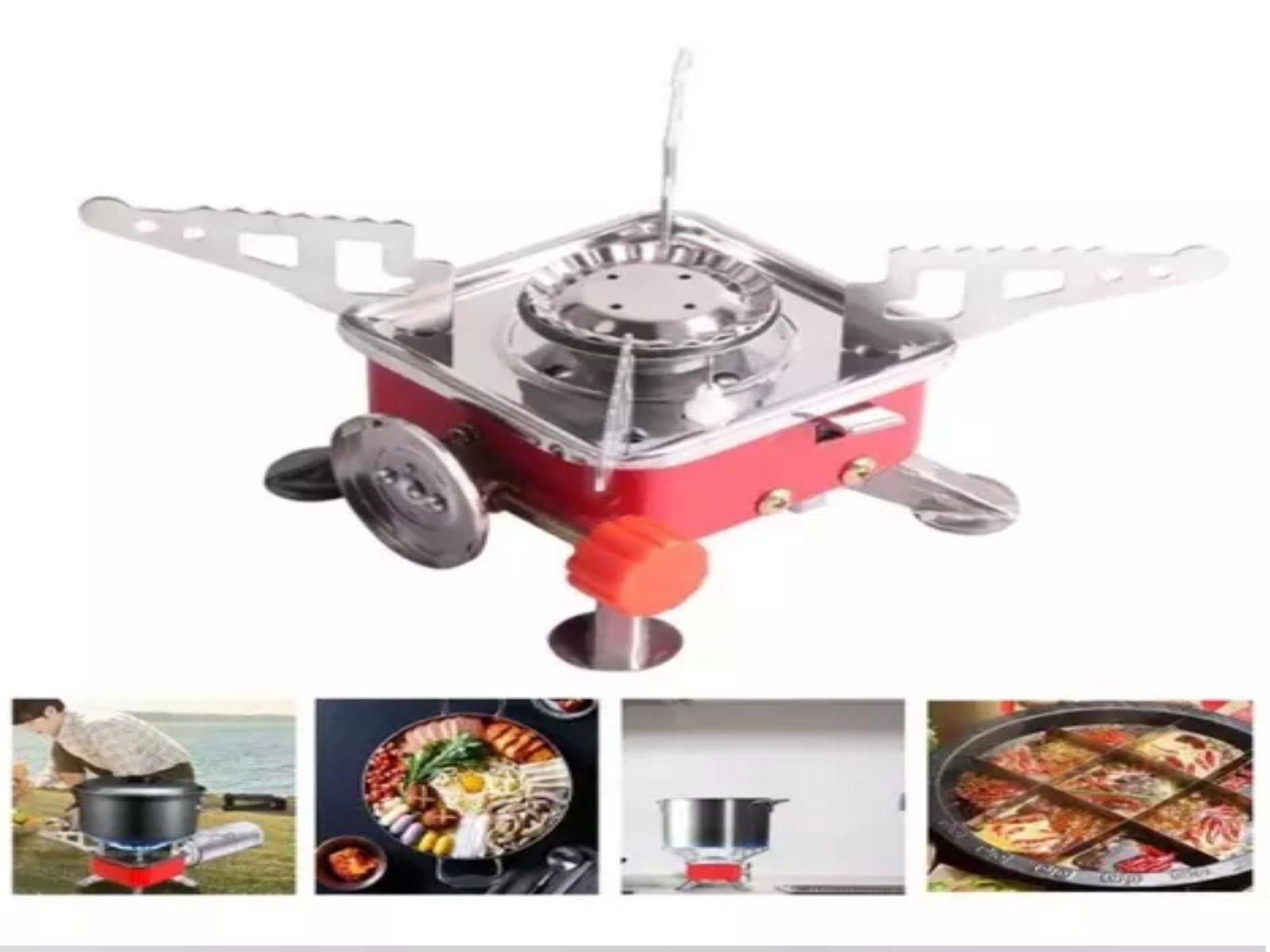 Mini Cocina Gas portátil para acampar al aire libre-1