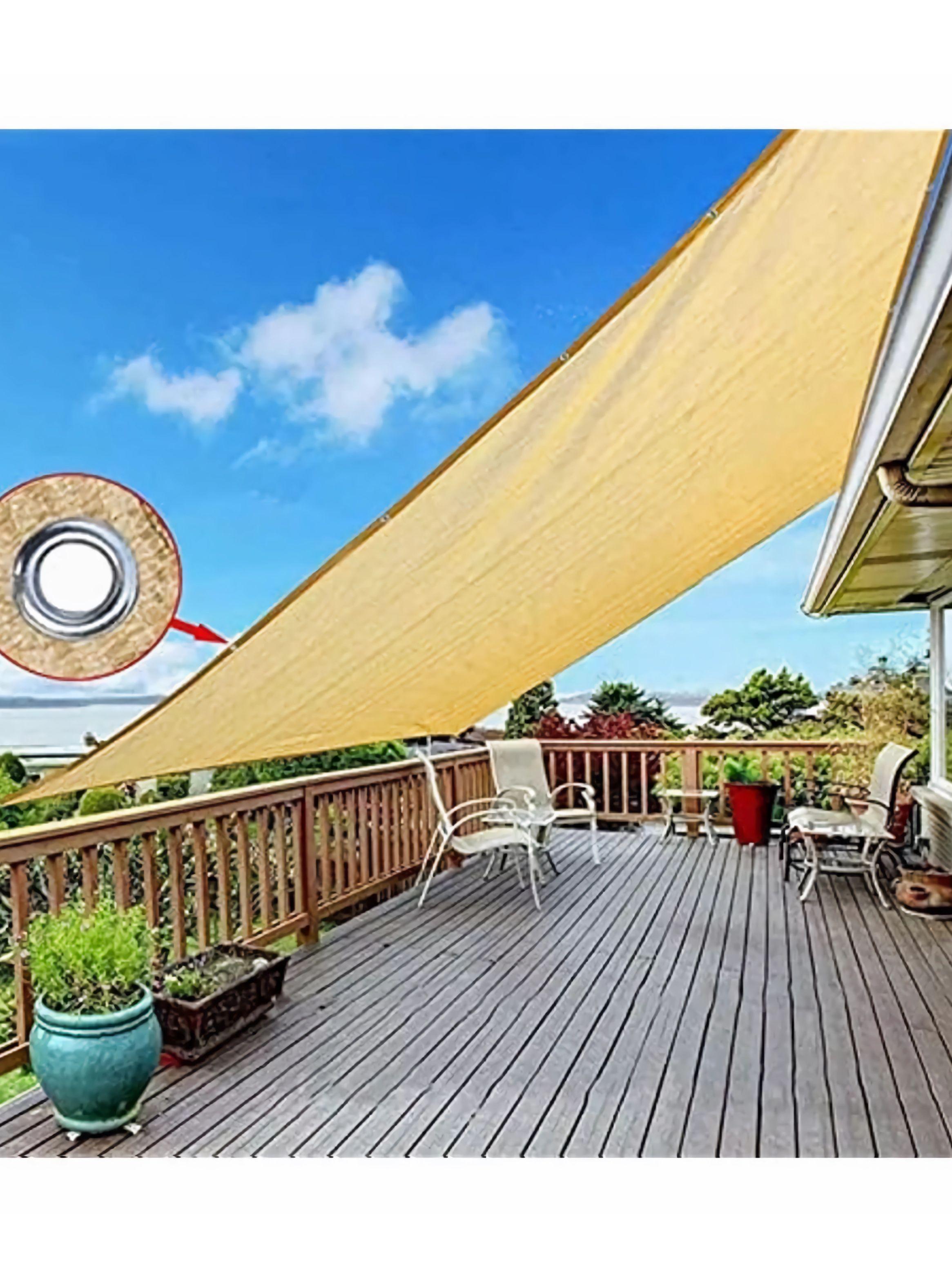 Toldo Vela Sombra Malla Anti Uv Retangular 5x4-5