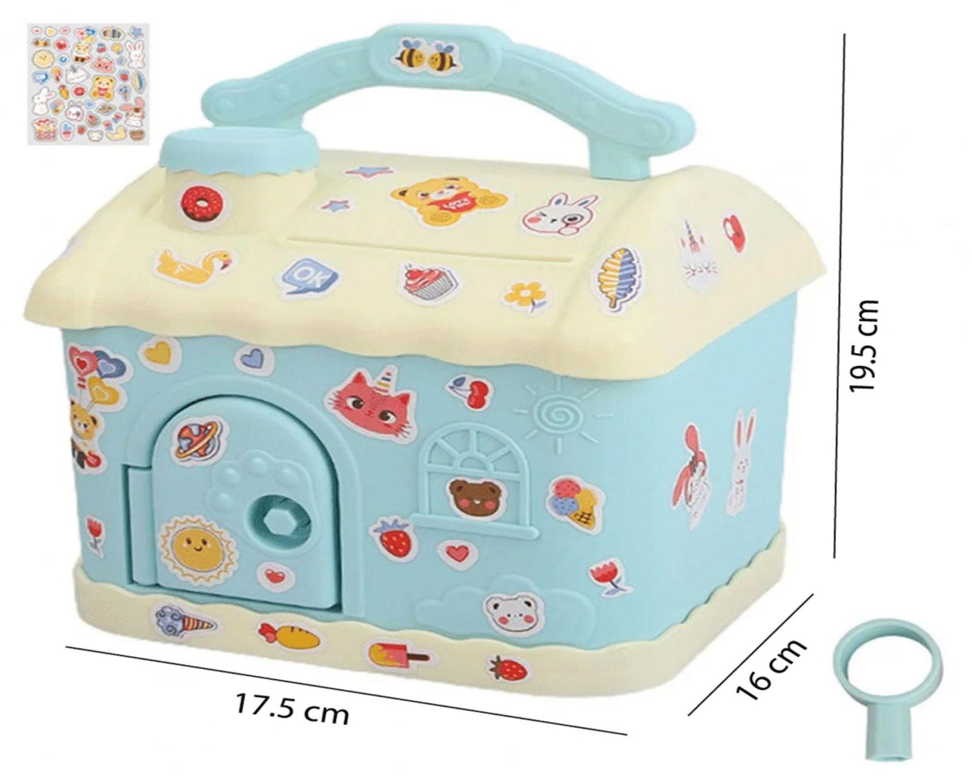 Alcancía En Forma De Casa Kawaii -2