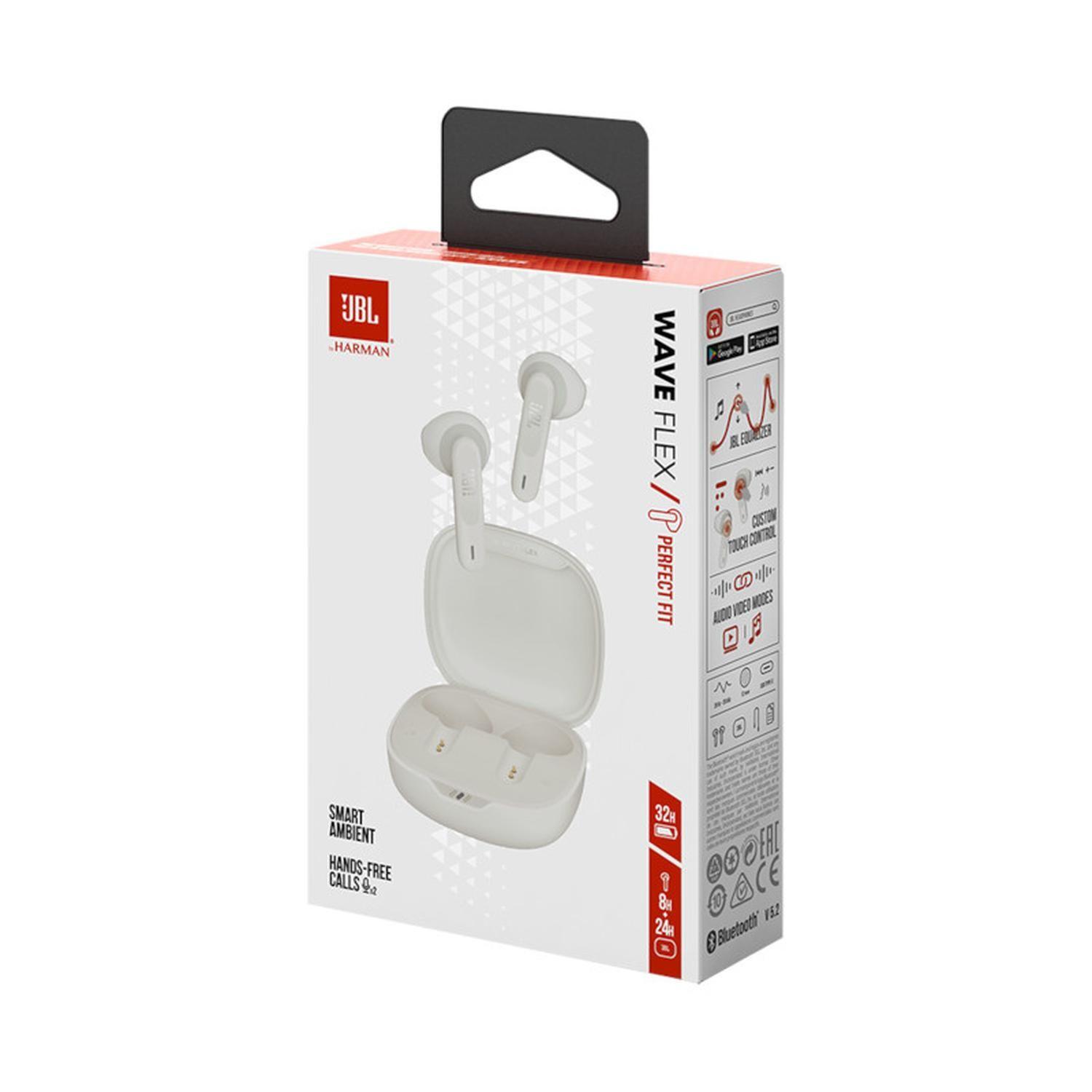 Audifonos JBL Wave Flex TWS Auriculares de botón blanco-8