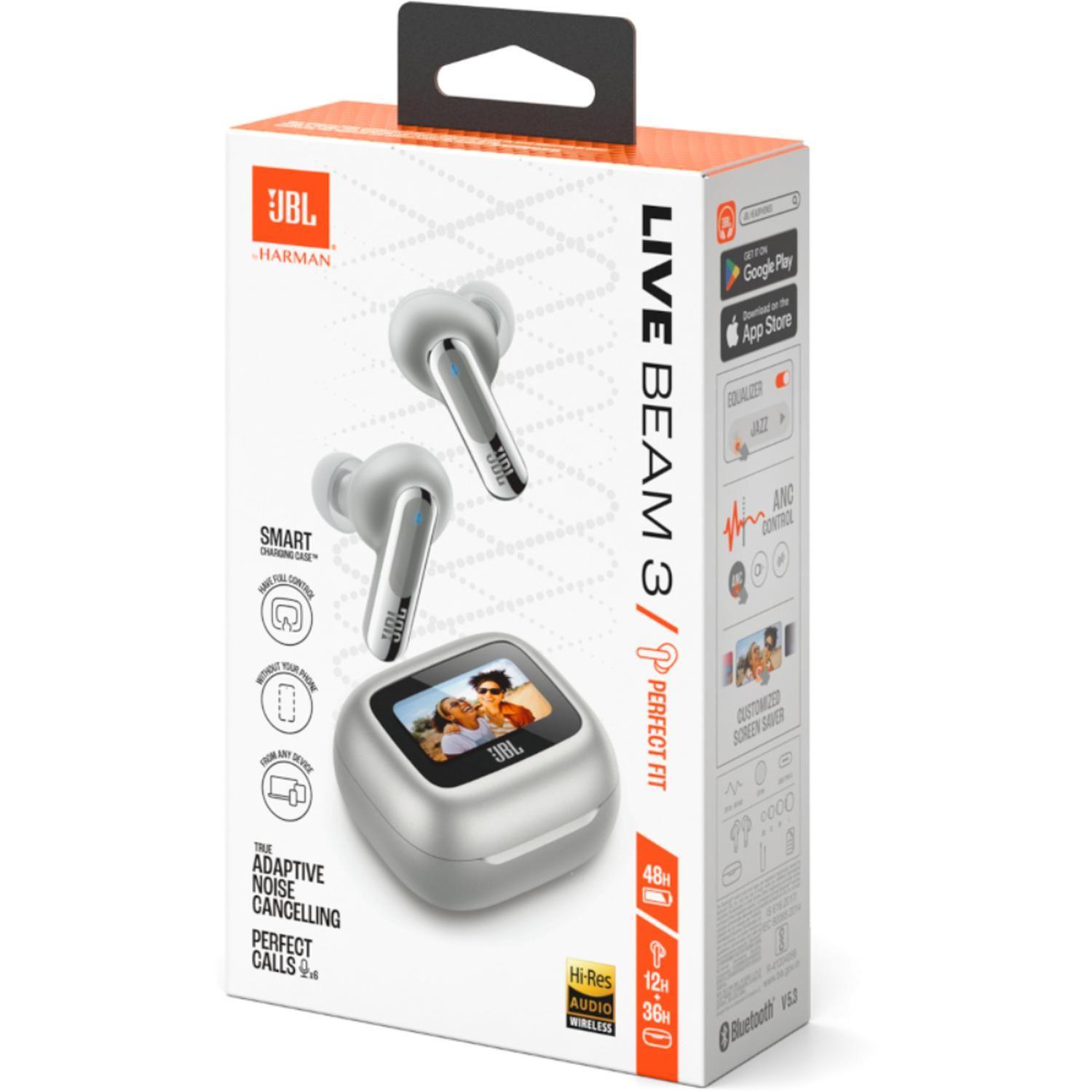 JBL Live Beam 3 TWS - Plateado-9