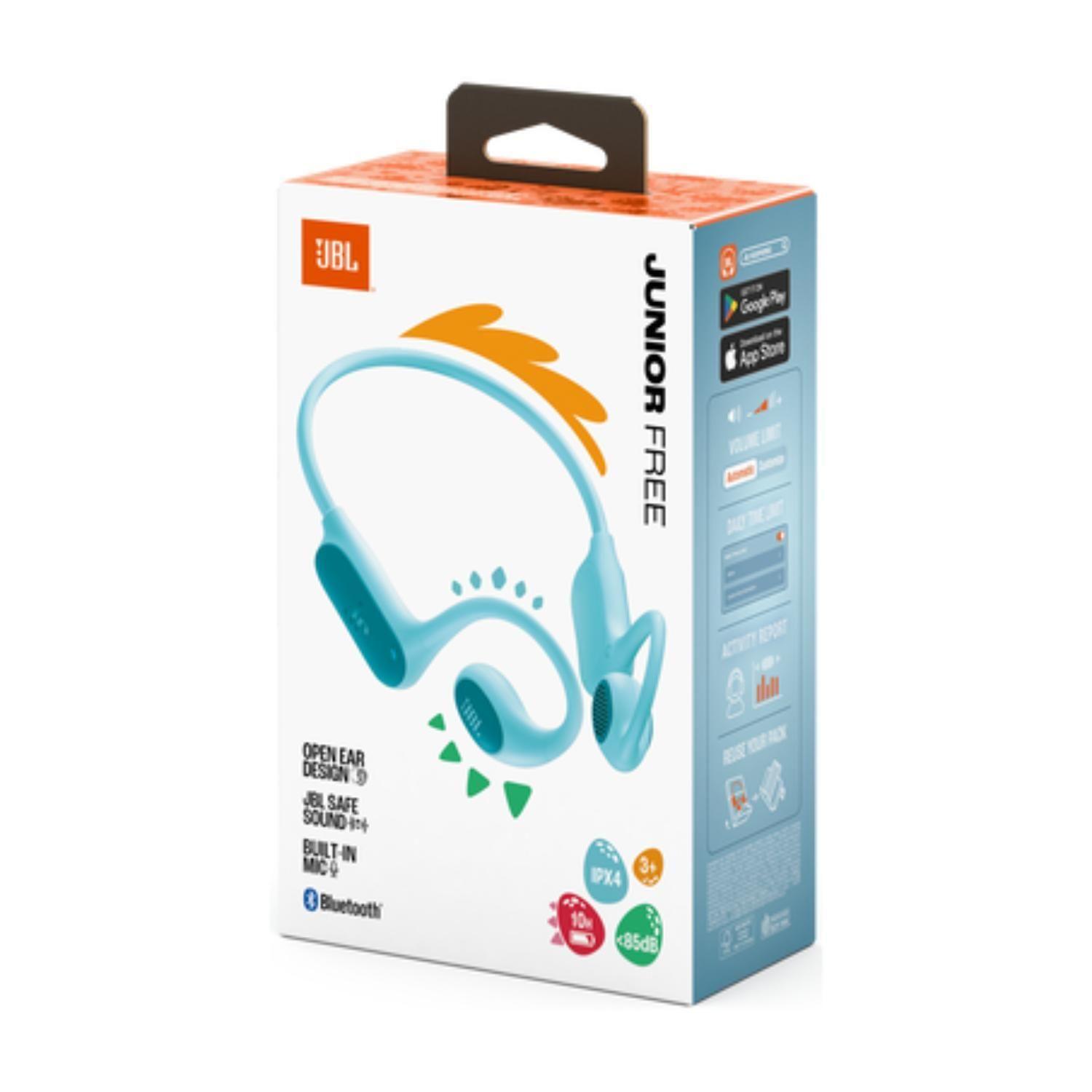Audifonos Bluetooth JBL Junior Free Celeste-6