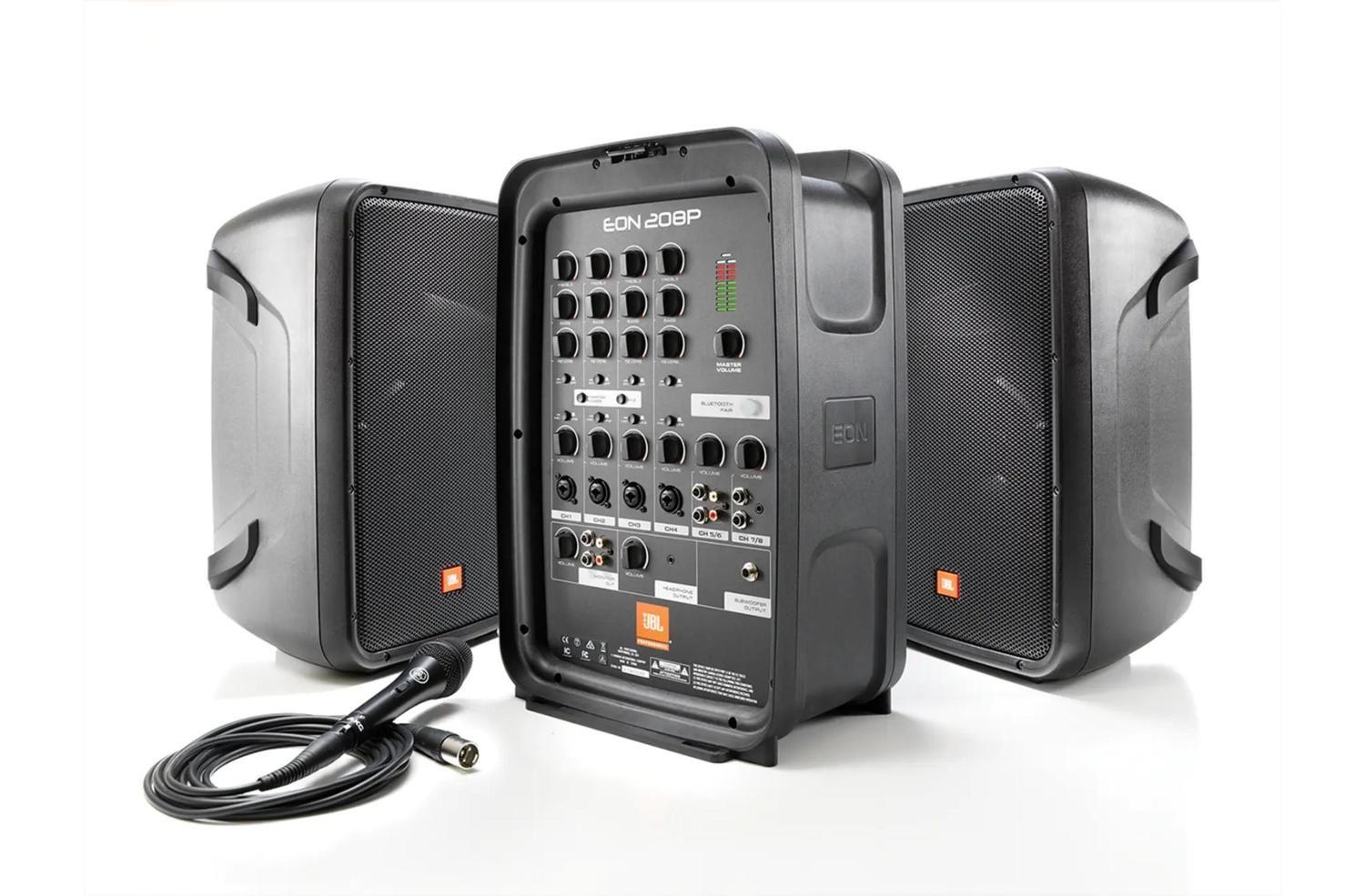 Sistema de Audio Portátil JBL Pro EON208P-0