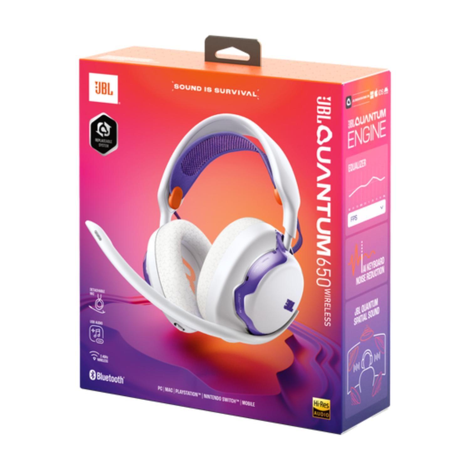 Audifonos Bluetooth Gamer JBL Quantum 650 blanco-6