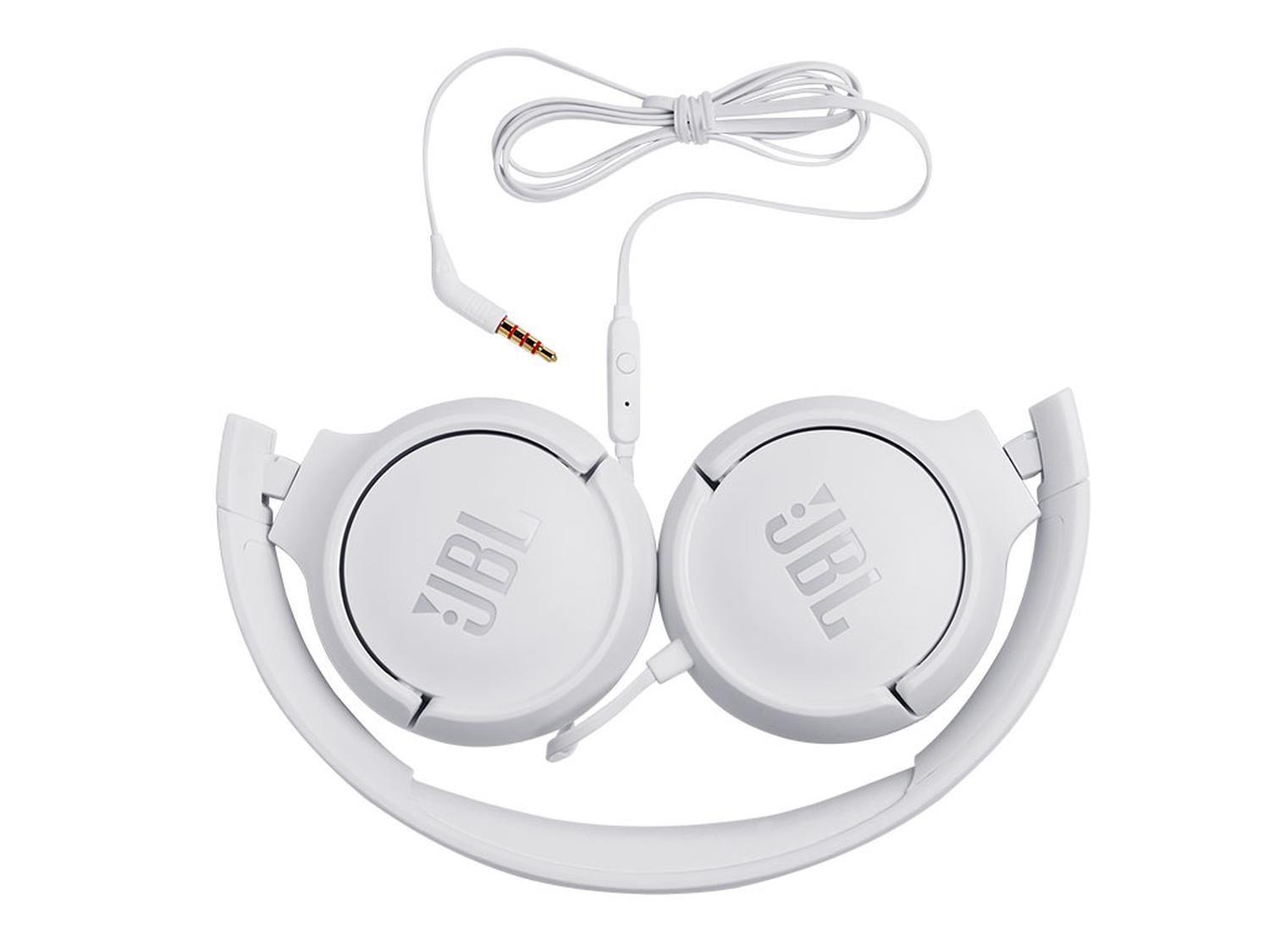 Audífonos JBL T500 con Mic blanco-3